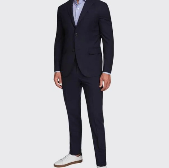 Boglioli SForza Blue 2-Pc Suit Jacket & Pants sz 52